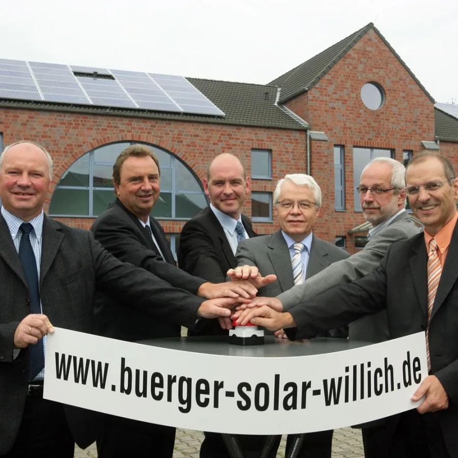 Die Initiatoren der Bürger Solar Willich eG freuen sich über das große Interesse der Willicher Bürger an ökologischen Strom