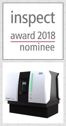 Bild: exaCT U für den inspect award 2018 nominiert