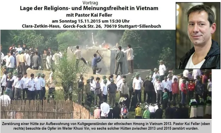 Vortrag zur Lage der Religions- und Meinungsfreiheit in Vietnam Bild: Vortrag zur Lage der Religions- und Meinungsfreiheit in Vietnam