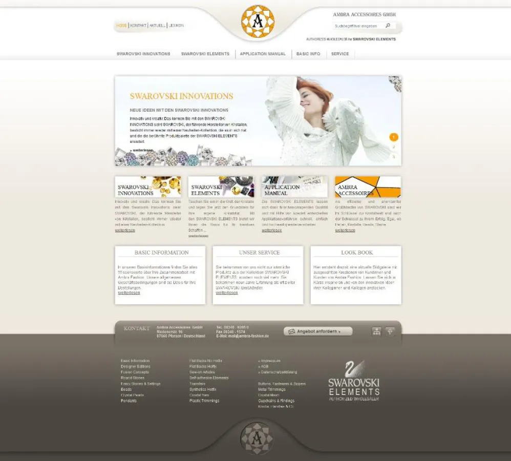 Neue Website von AMBRA Accessoires