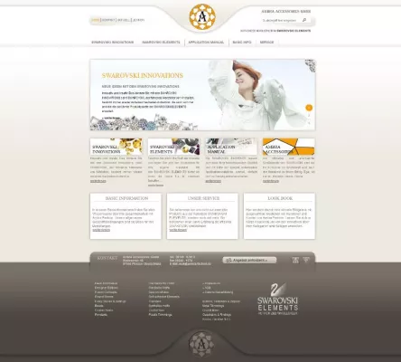 Bild: Homepage von AMBRA Accessoires glänzt in neuem Design