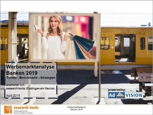 Bild: Werbung für Vermögensmanagement im Steilflug nach oben