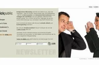 Bild: Newsletter-Anwendung clickpublic jetzt 4 Wochen online testen