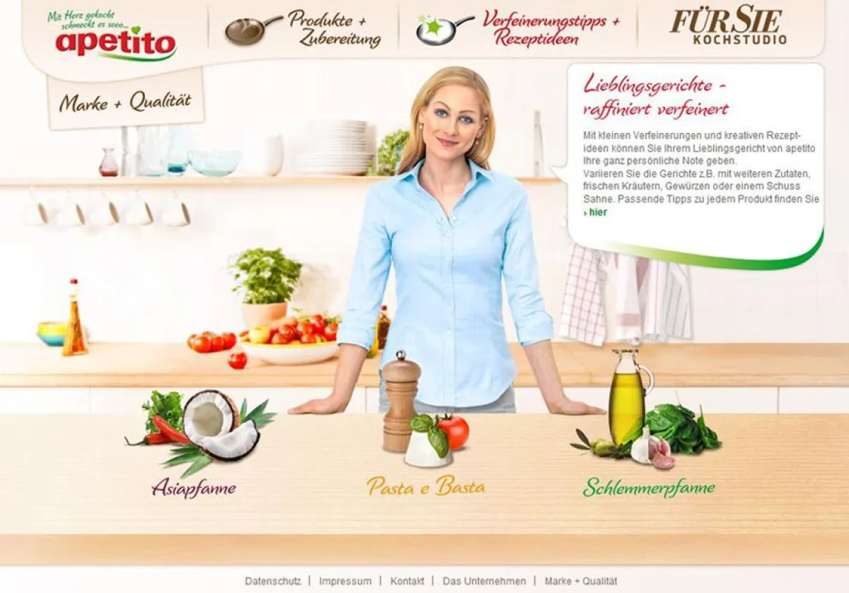 denkwerk und apetito verfeinern das Web mit FÜR SIE