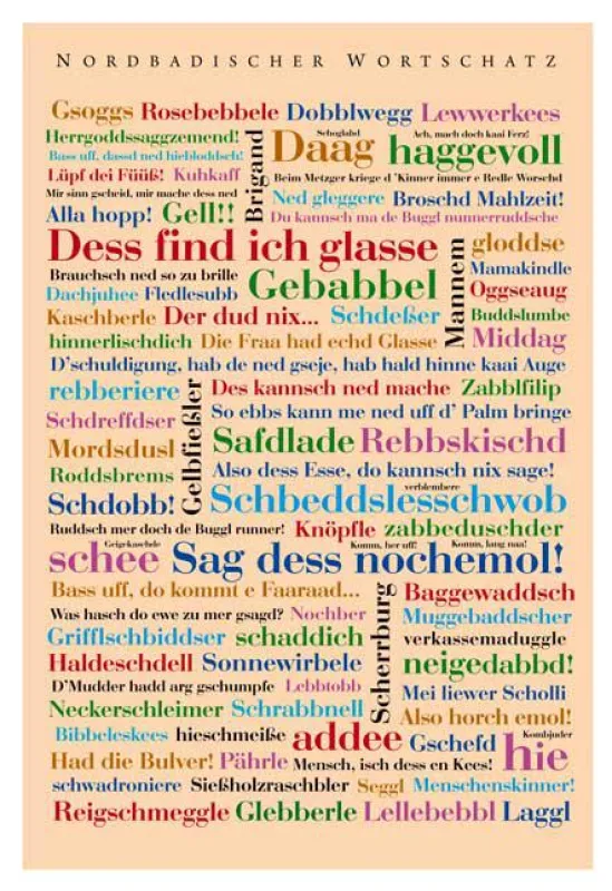 Der Nordbadische Wortschatz - Kurpfälzische und südfränkische Dialekte