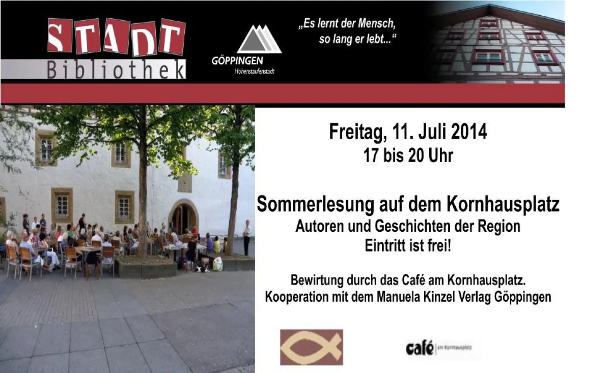 Lesung auf dem Kornhausplatz Göppingen