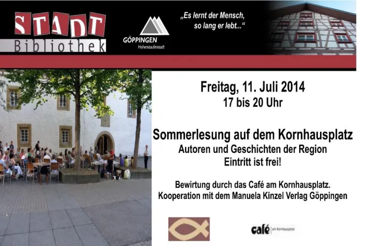 Bild: Blick in andere Welten - Sommerlesung auf dem Kornhausplatz