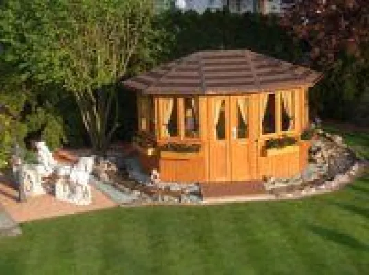 Bild: Gartenlauben von Toni Rief: Genießen Sie Ihren Garten das ganze Jahr bei Wind und Wetter!