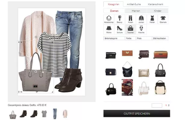 Bild: Neuer Outfit-Designer bei DRESSCLEVER