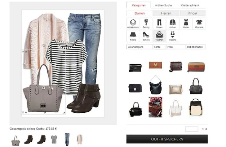 Bild: Neuer Outfit-Designer bei DRESSCLEVER