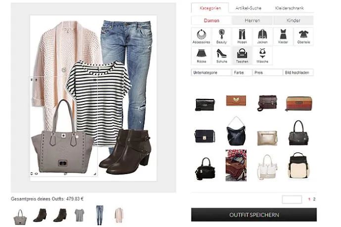 Bild: Neuer Outfit-Designer bei DRESSCLEVER