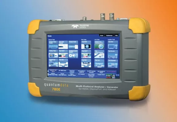 Bild: HY-LINE Computer Components präsentiert Signalgenerator und Protocol Analyzer für 4k/UHD von Quantum Data