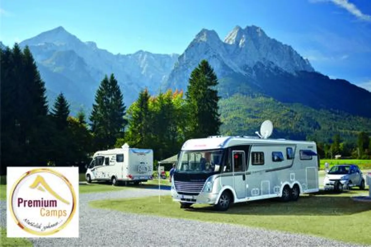 Luxus pur mitten in der Natur bietet das Camping Resort Zugspitze . Foto Marc Gilsdorf
