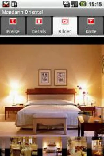 Bild: phoneHotel - mobile Hotel Reservierungs Applikation für Google Android