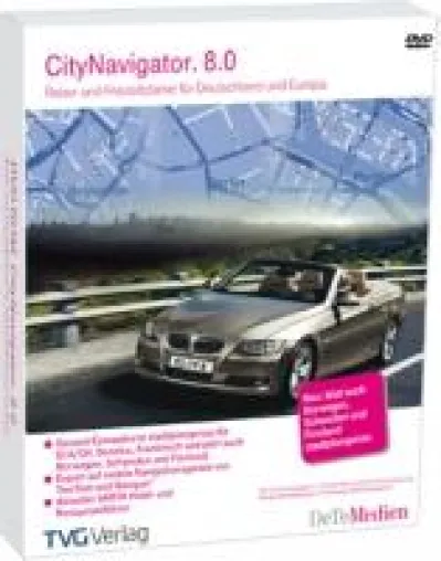 CityNavigator. 8.0 ab Ende Oktober neu im Handel - am Computer planen, mit dem Navi fahren Bild: CityNavigator. 8.0 ab Ende Oktober neu im Handel - am Computer planen, mit dem Navi fahren