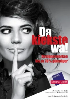 Bild: Da kiekste wa - Mit dieser Kampagne lanciert das Designer Outlet Berlin die Eröffnung des neuen Centers.