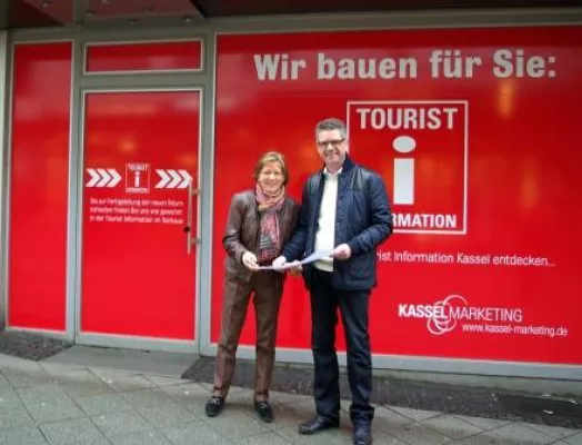 Neue Tourist Information der Kassel Marketing GmbH ab März in der Wilhelmsstraße 23 Bild: Neue Tourist Information der Kassel Marketing GmbH ab März in der Wilhelmsstraße 23