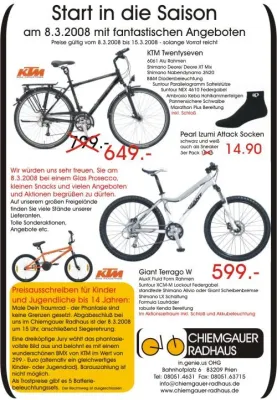 Saisonauftakt des Chiemgauer Radhauses mit Malwettbewerb, Sonderangeboten und vielem mehr Bild: Saisonauftakt des Chiemgauer Radhauses mit Malwettbewerb, Sonderangeboten und vielem mehr