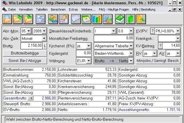 Bild: Win LohnInfo 2009 kann ab sofort heruntergeladen werden