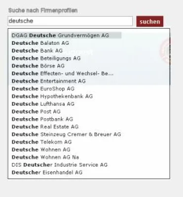 Bild: Das neue X-SEARCH Suggest - Treffervorschläge in Echtzeit