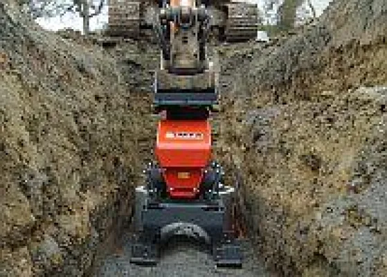 Bild: Doppelt schnell und doppelt sicher: MTS-Rohrverdichter erlaubt spannungsfreies Verdichten in der Leitungszone