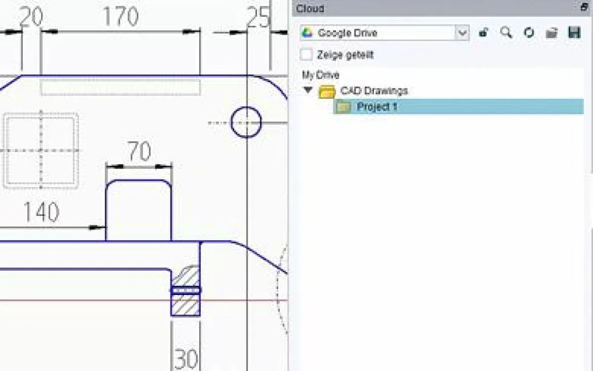 CAD-Software mit Cloud-Anbindung