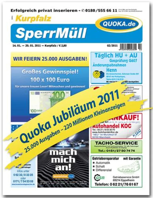 SperrMüll-Jubiläumsausgabe mit Gewinnspiel
