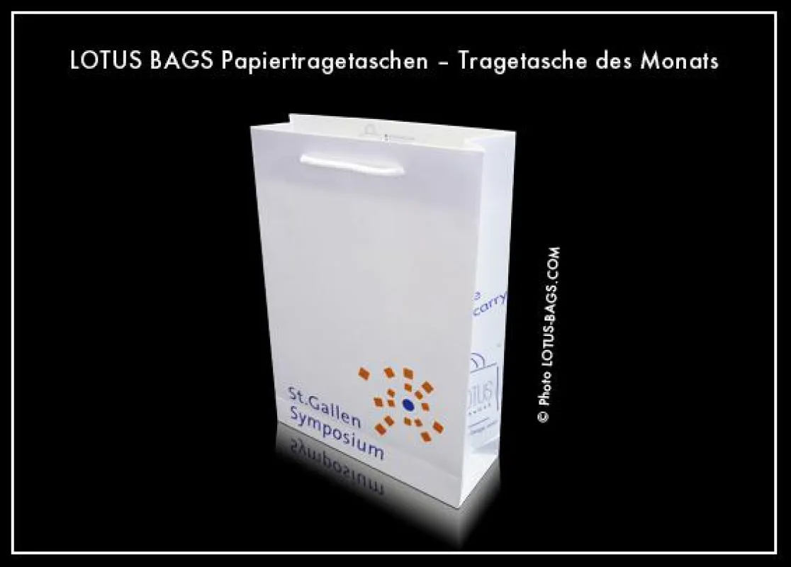 LOTUS BAGS Papiertragetaschen – Tragetasche des Monats