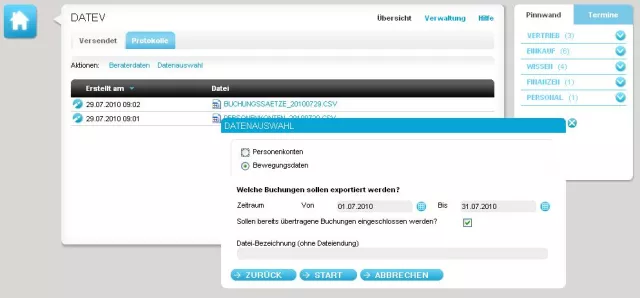 Bild: Intrexx Enterprise Portale jetzt mit DATEV-Schnittstelle - Daten per Knopfdruck an den Steuerberater senden