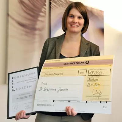 Bild: Förderpreis für Glaukom-Erforschung