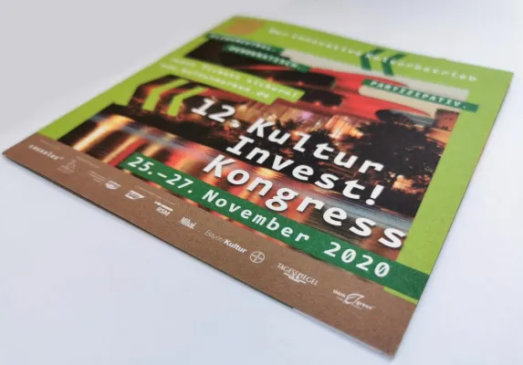 Bild: So grün druckt die ARNOLD group für den Kulturgipfel des Jahres 2020!