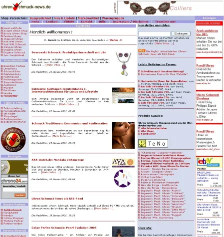 Bild: Uhren Schmuck Portal wächst stetig weiter