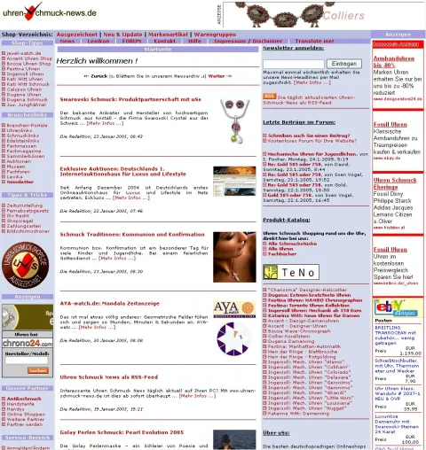 Bild: Uhren Schmuck Portal wächst stetig weiter