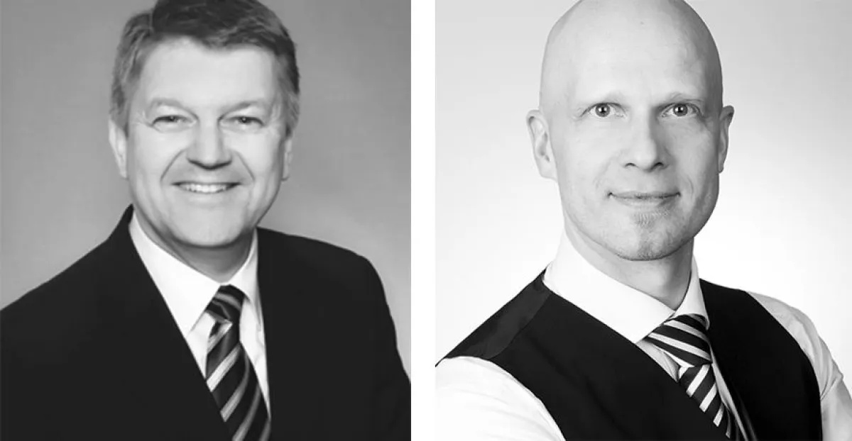(v. l.) Alexander Geißels, Leiter ISOVER Akademie und Christopher Brennecke, Leiter ISOVER Marketing