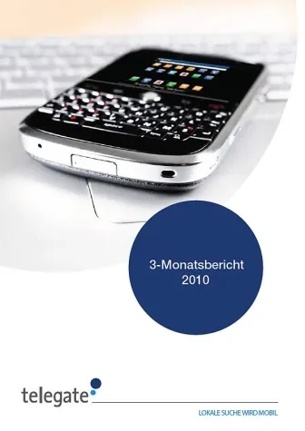 Quartalszahlen telegate AG: Mediageschäft wächst um 19 Prozent Bild: Quartalszahlen telegate AG: Mediageschäft wächst um 19 Prozent