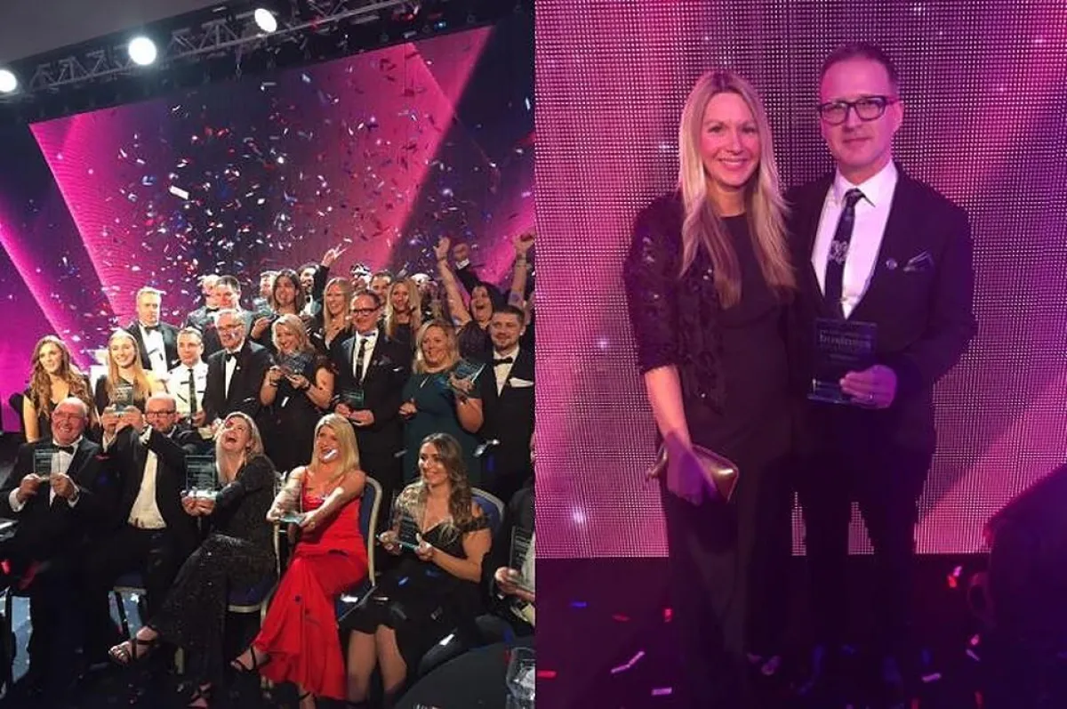 Alle Gewinner/ Maxwell-Scott Gründer & CEO William Forshaw mit seiner Frau Charlotte