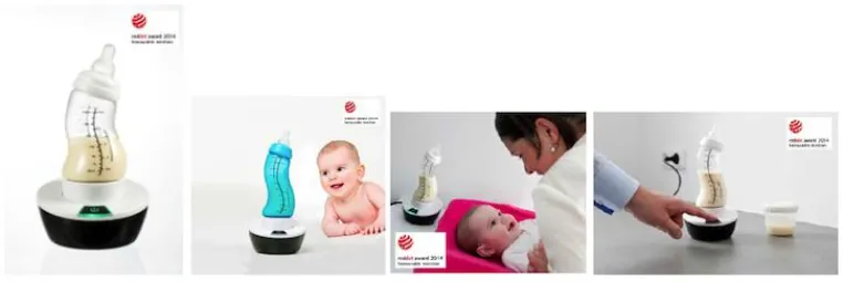 Bild: S-Flaschenwärmer von Difrax gewinnt Red Dot Award: Product Design 2014