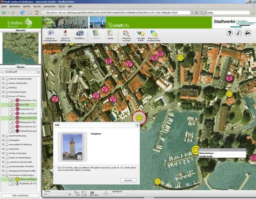 Bild: Standortinformationssystem "VisitCity" für die Stadt Lindau geht online