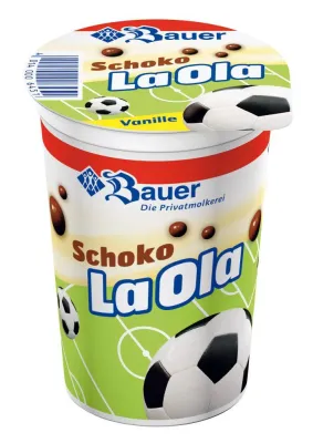 Der Joghurt zur EM - Bauer verwöhnt Fans mit „Schoko LaOla“ Bild: Der Joghurt zur EM - Bauer verwöhnt Fans mit „Schoko LaOla“
