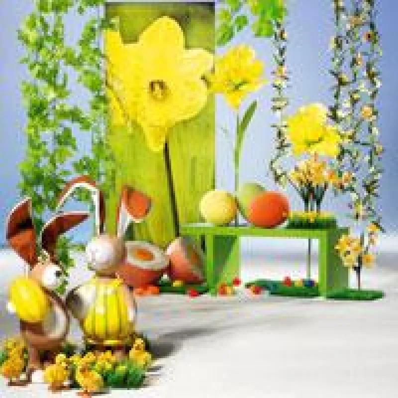 Frühlingsfrische Ostedeko