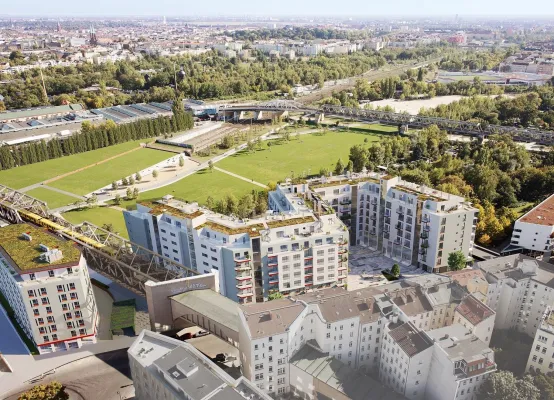 Feierliches Richtfest für WOHNPANORAMA am Gleisdreieckpark Bild: Feierliches Richtfest für WOHNPANORAMA am Gleisdreieckpark