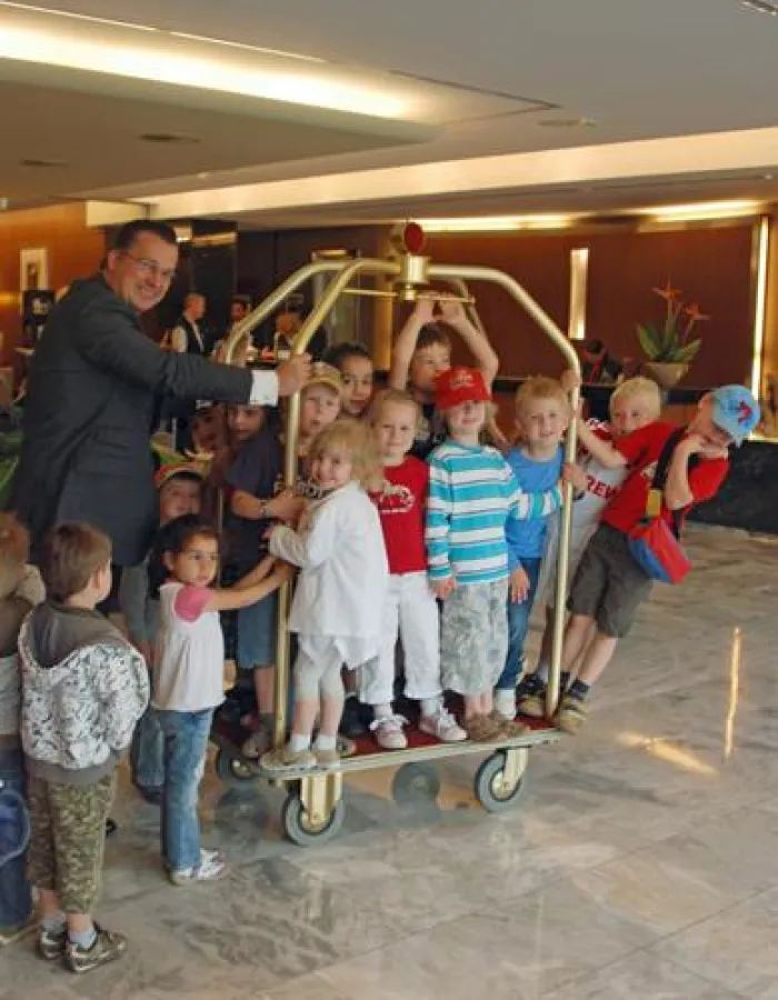 Hoteldirektor Torsten Stiegler schob höchstpersönlich die 