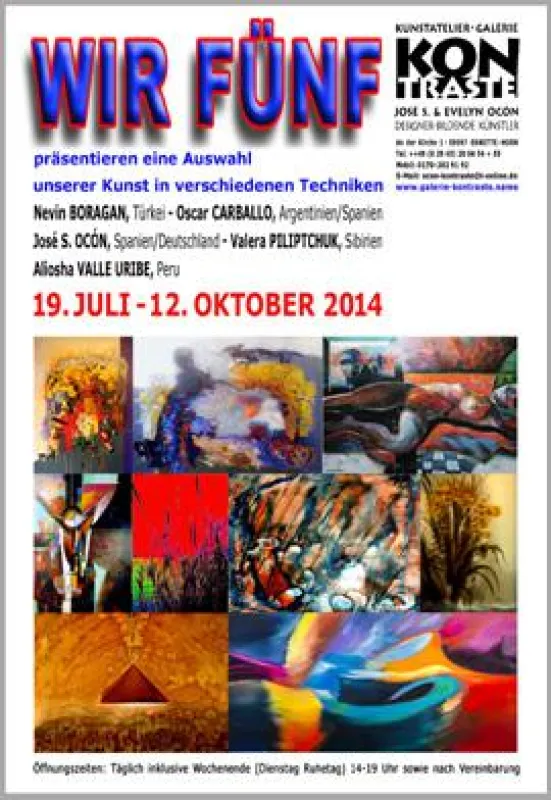 Ausstellungsplakat. Copyright by José S. Ocón, http://www.galerie-kontraste.name