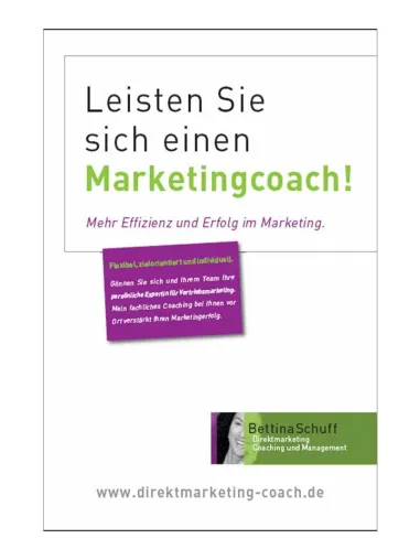 Marketingcoaching für CreaDirect GmbH Bild: Marketingcoaching für CreaDirect GmbH