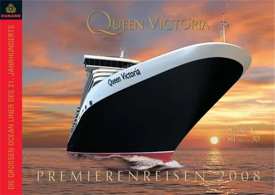 Queen Victoria: Zum Auftakt der Jungfernsaison im Tandem mit der Queen Elizabeth 2 über den Atlantik Bild: Queen Victoria: Zum Auftakt der Jungfernsaison im Tandem mit der Queen Elizabeth 2 über den Atlantik