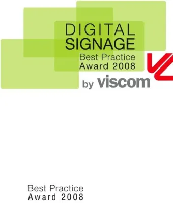 Bild: Bamoa und Jaxx AG gewinnen den Digital Signage Best Practice Award 2008