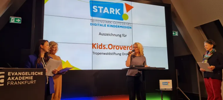 Kids.OroVerde erhält Seitenstark-Gütesiegel Bild: Kids.OroVerde erhält Seitenstark-Gütesiegel