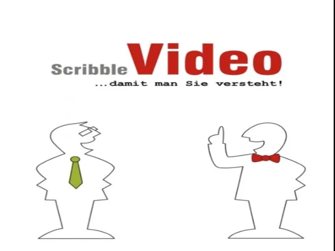 Eine klare Botschaft für jedes Angebot von Scribble Video - ein Synonym für Erfolg Bild: Eine klare Botschaft für jedes Angebot von Scribble Video - ein Synonym für Erfolg