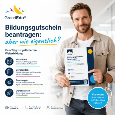 Bild: Bildungsgutschein beantragen, aber wie eigentlich: GrandEdu veröffentlicht Praxis Guide