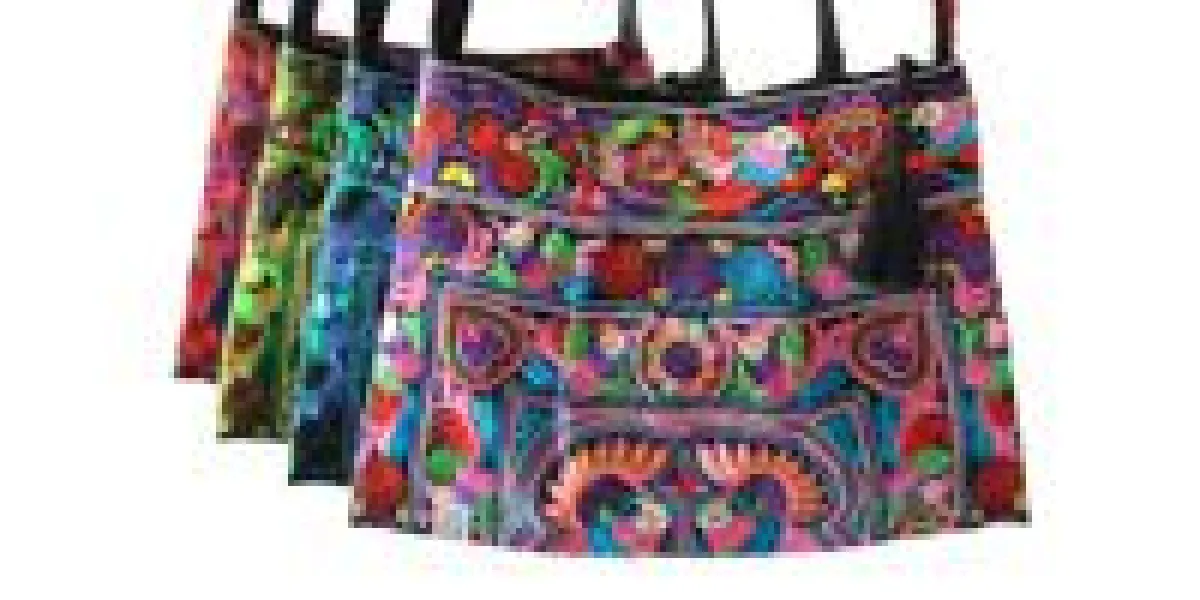 Faire Hmong Ethno Tasche bestickt